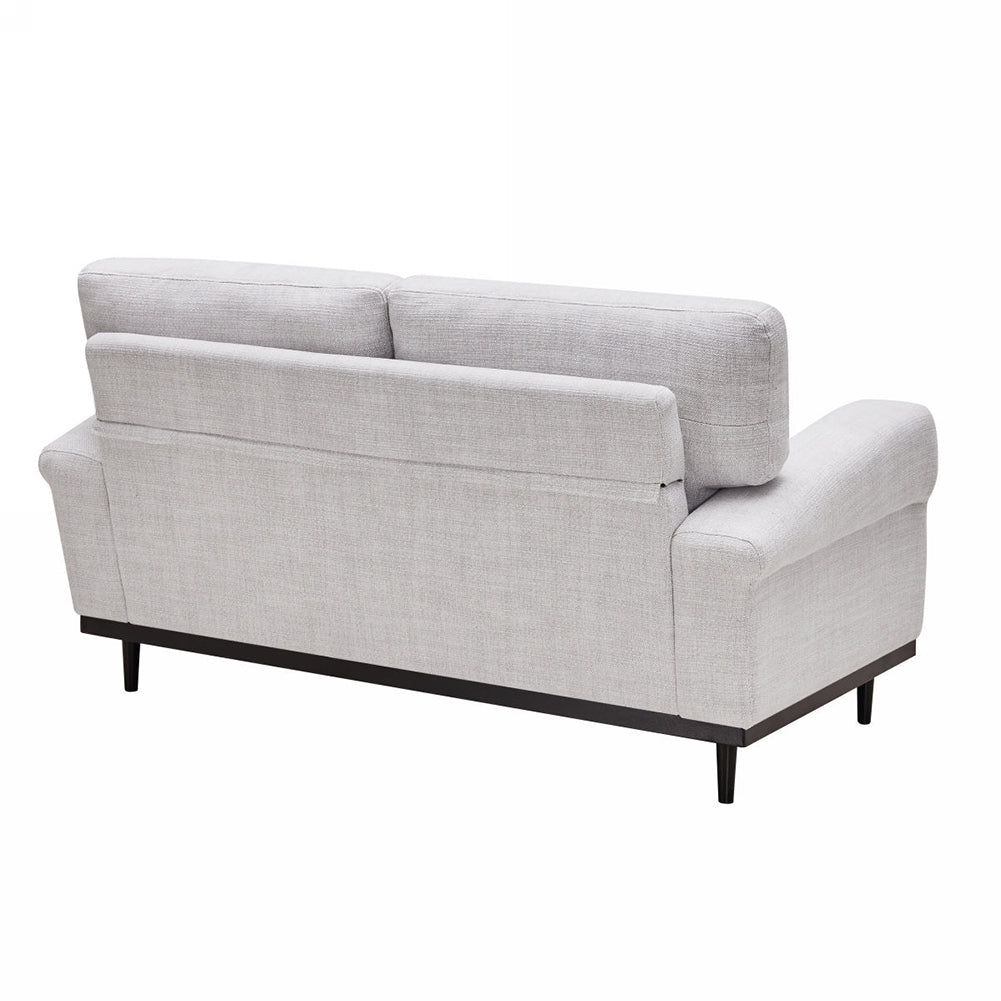 Mid-century Modern Knitted Fabric Loveseat Sofa