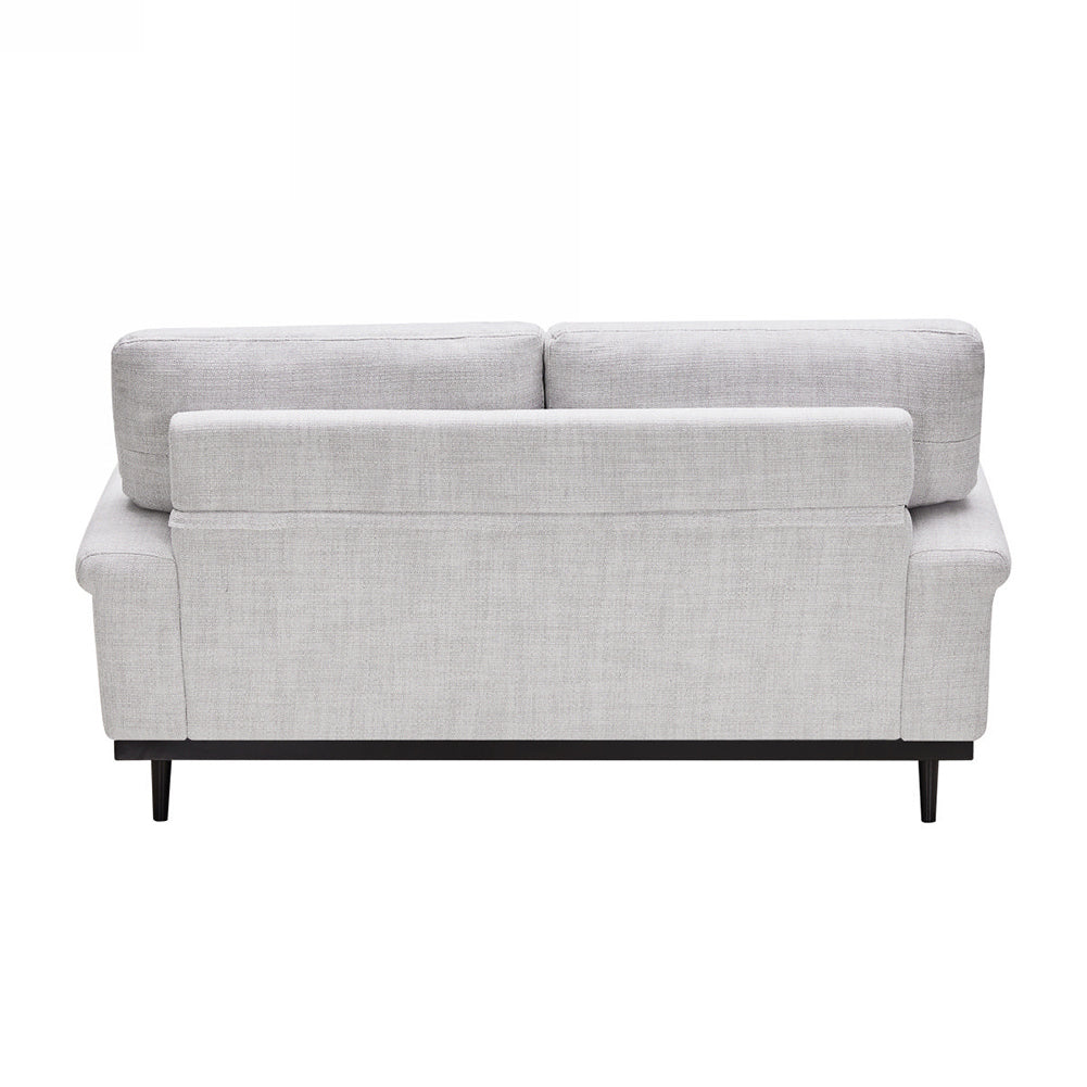 Mid-century Modern Knitted Fabric Loveseat Sofa