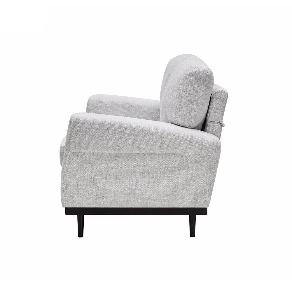 Mid-century Modern Knitted Fabric Loveseat Sofa