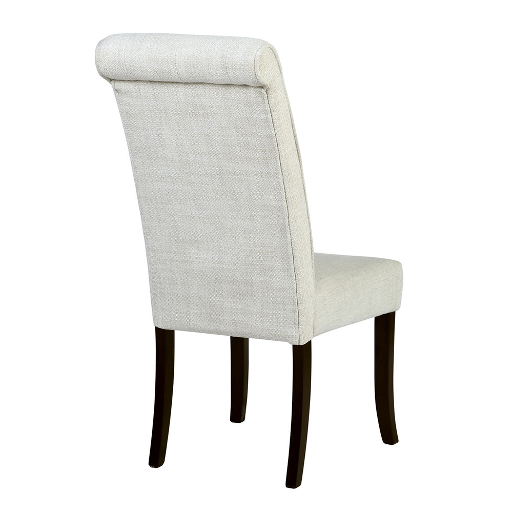 Tufted Upholstered Side Chair/Dinning Chair (Set of 2), Beige