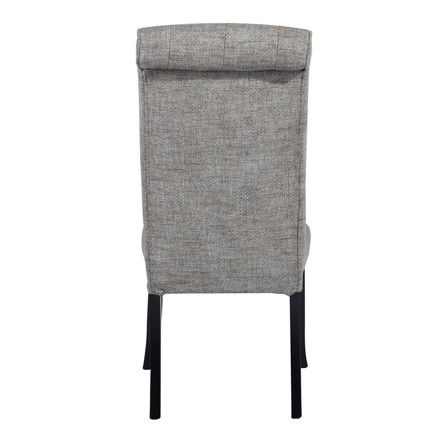Tufted Upholstered Side Chair/Dinning Chair (Set of 2), Dark Gray