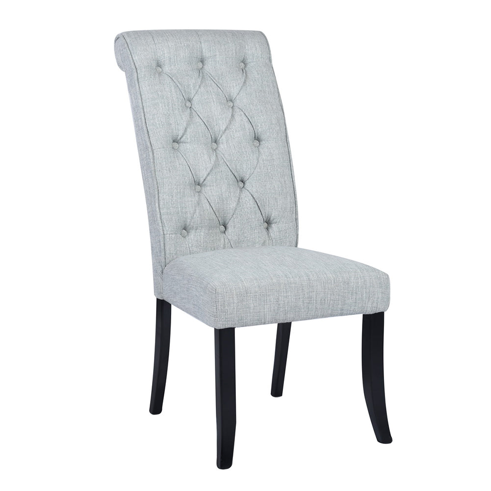 Tufted Upholstered Side Chair/Dinning Chair (Set of 2), Gray