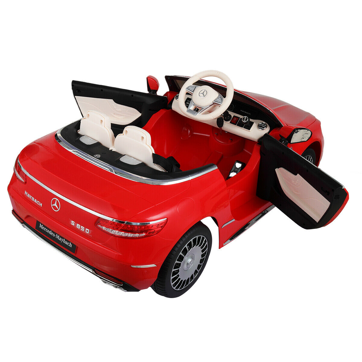 CIPACHO 12V Electric Battery Powered Ride On Car for Kids, Electric Vehicles for Boys Girls, with Remote Control MP3 LED Lights, Red